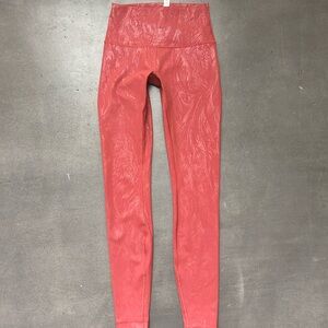 Leggings Shine Pink Foil Size 2